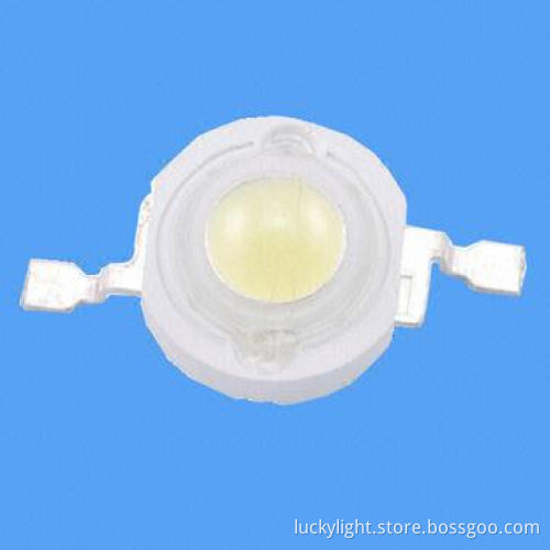 1W High-power LED, Red Color with 620nm, 350mA Peak Current, 30-40lm Luminous Flux